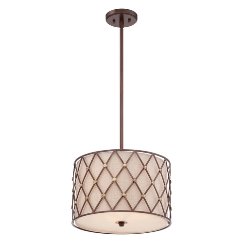 Sprawdź Lampa Wisząca Brązowa Krata 3 Elstead