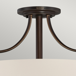 Chantilly 3 Light Semi-Flush Light Elstead small 1