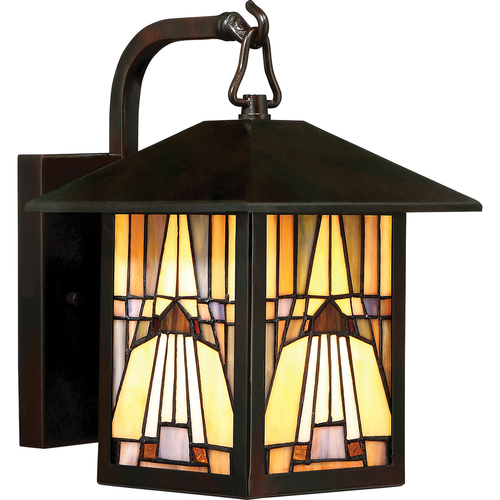 Sprawdź Mała Latarnia Ścienna INGLENOOK 1 Light Outdoor IP44 Tiffany - Elstead