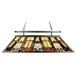Żyrandol INGLENOOK 3 Light Island Tiffany - Elstead small 0