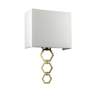 Lampa ścienna Ria Medium 1 Light - postarzany mosiądz Elstead small 1