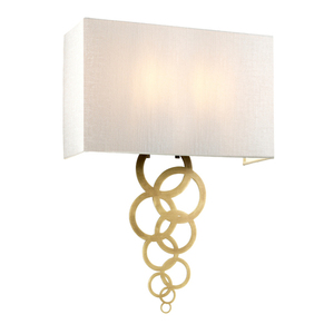 Rosa Large 2 Light Kinkiet - Postarzany Mosiądz Elstead small 0
