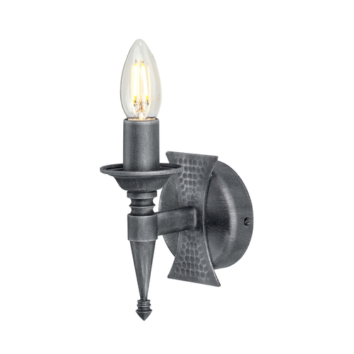 Sprawdź Saxon 1 Light Kinkiet - Czarny/Srebrny Elstead