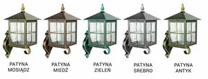 Kinkiet zewnętrzny SU-MA Wenecja czarny patynowany K 3012/1/KW g small 4
