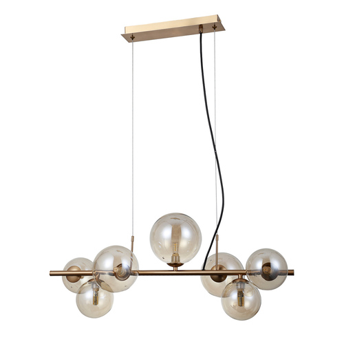 Sprawdź Lampa Wisząca Italux Canello Mosiądz 7-punktowa G9 PND-406007-7-HBR