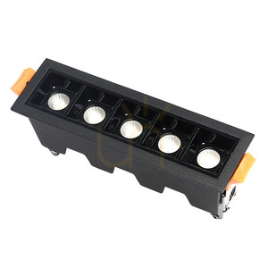 Lampa liniowa LED podtynkowa 10 W 3000 K czarna JDL-5T small 1