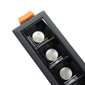 Lampa liniowa LED podtynkowa 10 W 3000 K czarna JDL-5T small 2