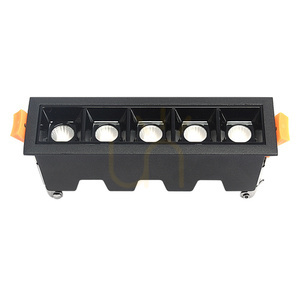 Lampa liniowa LED podtynkowa 10 W 3000 K czarna JDL-5T small 3