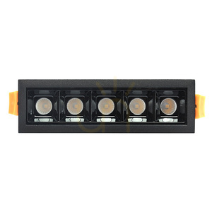 Lampa liniowa LED podtynkowa 10 W 3000 K czarna JDL-5T small 6