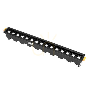 Lampa liniowa LED podtynkowa 30 W 3000 K czarna JDL-15T small 1