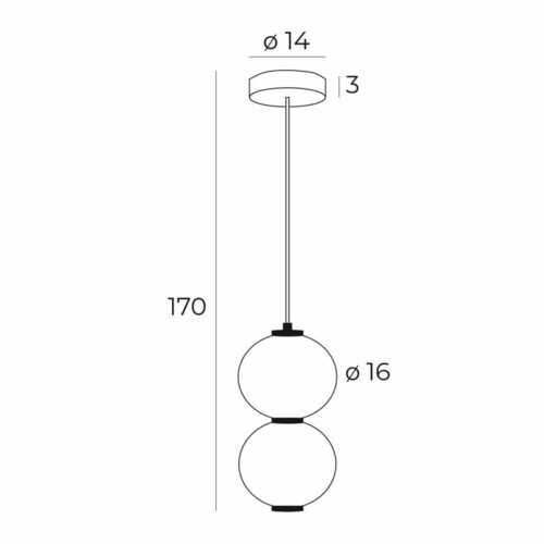 Sprawdź Lampa wisząca Max Light TAMA P0469 czarna 16 cm 16W LED