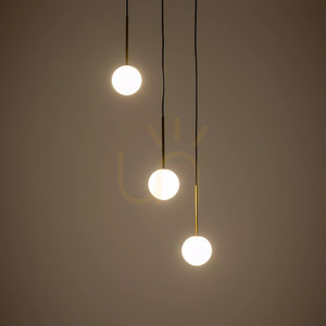 Lampa wisząca KARO III 10304 Nowodvorski – 3 szklane kule, 3×G9 small 2