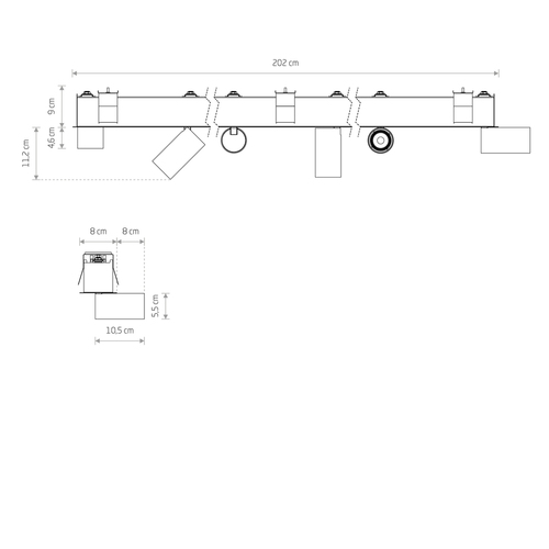 Sprawdź Biała oprawa wpuszczana Nowodvorski MONO DEEP 10468 6×GU10 R50 do 10 W