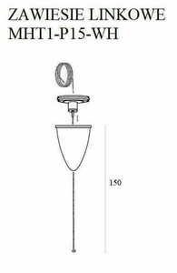 Zawiesie linkowe Max Light MAX 1,5 m białe aluminium MHT1-P15-WH small 1