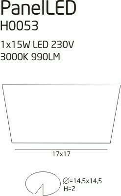 Sprawdź Oprawa wpuszczana Max Light Panelled H0053 biała 17x17 cm LED 15W 3000K