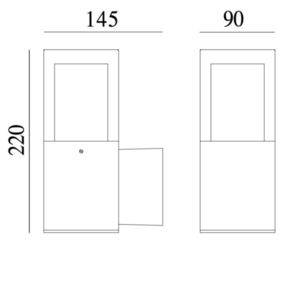 Kinkiet zewnętrzny ARENDAL 1250BL E14 czarny - NORLYS 3 Kinkiet zewnętrzny ARENDAL 1250BL E14 czarny - NORLYS small 3