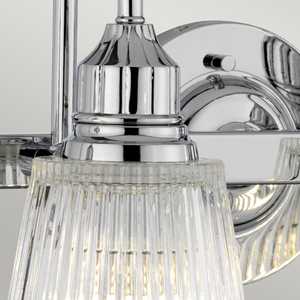 Kinkiet łazienkowy Addison 4x G9 LED 3 W IP44 82 cm, chrom polerowany i szkło ryflowane, Quintiesse small 2