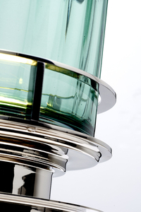 Lampa stołowa Arno - 1 źródło światła - Polerowany nikiel i zielone szkło  Quintiesse small 2