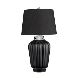 Lampa stołowa Bexley - 1 źródło światła - Czarna/ Polerowany nikiel  Quintiesse small 0