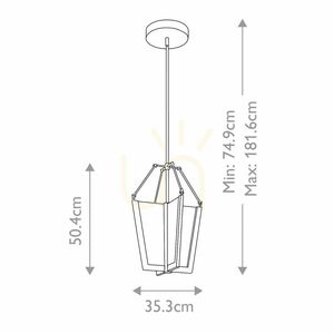 Średnia lampa wisząca LED Calters Quintiesse small 7