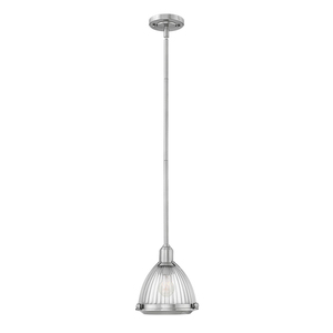 Lampa wisząca Elroy - 1 źródło światła - Szczotkowany nikiel Quintiesse small 0