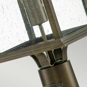 Lampa ogrodowa na cokół Quintiesse Grant E27, brązowa, 64,8 cm small 4
