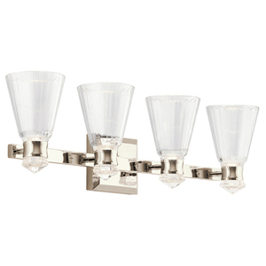 Kinkiet LED Quintiesse Kayva QN-KAYVA4-PN, 4 ramiona, polerowany nikiel, IP44 small 0