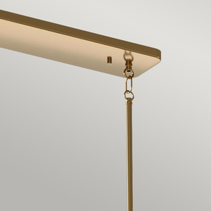 Lampa wisząca Kimrose - 10 źródeł światła - Szczotkowany naturalny mosiądz Quintiesse small 1