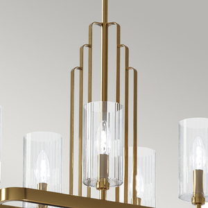 Lampa wisząca Kimrose - 10 źródeł światła - Szczotkowany naturalny mosiądz Quintiesse small 3