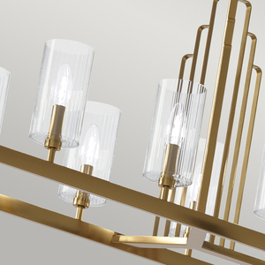 Lampa wisząca Kimrose - 10 źródeł światła - Szczotkowany naturalny mosiądz Quintiesse small 4