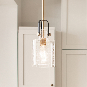 Lampa wisząca Kitner - 1 źródło światła - Naturalny mosiądz Quintiesse small 6
