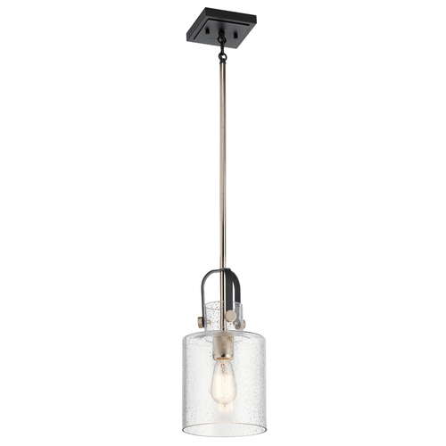 Sprawdź Lampa wisząca Quintiesse Kitner QN-KITNER-P-PN polerowany nikiel szkło z pęcherzykami E27 18 cm