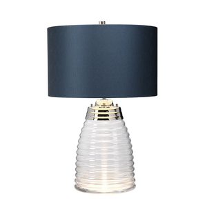 Lampa stołowa Milne - 2 źródła światła - Ciemnoniebieski abażur  Quintiesse small 2