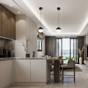Mała lampa wisząca LED Moonlit - Matowa czerń Quintiesse small 3