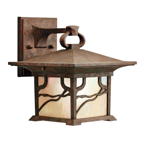 Sprawdź Kinkiet zewnętrzny Quintiesse Morris QN-MORRIS-M stara miedź, szkło iryzowane, E27 max 60 W, IP44, 237 mm