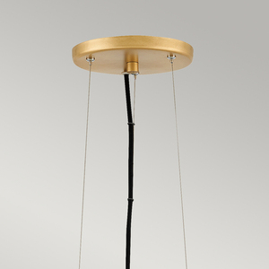 Lampa wisząca Quintiesse Nula QN-NULA-1P biała/złota 1 × E27 small 1