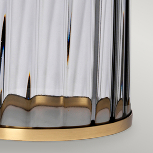 Lampa stołowa Reno - 1 źródło światła - Przydymione szkło/ Stary mosiądz Quintiesse small 3