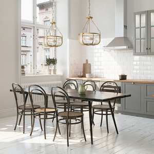 Lampa wisząca/ Półplafon Roux - 3 źródła światła - Naturalny mosiądz Quintiesse small 5