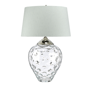 Duża lampa stołowa Samara - 2 źródła światła - Bezbarwne szkło  Quintiesse small 1