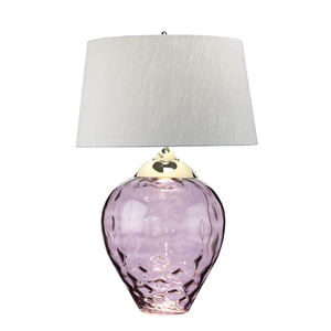 Duża lampa stołowa Samara - 2 źródła światła - Śliwkowa  Quintiesse small 3