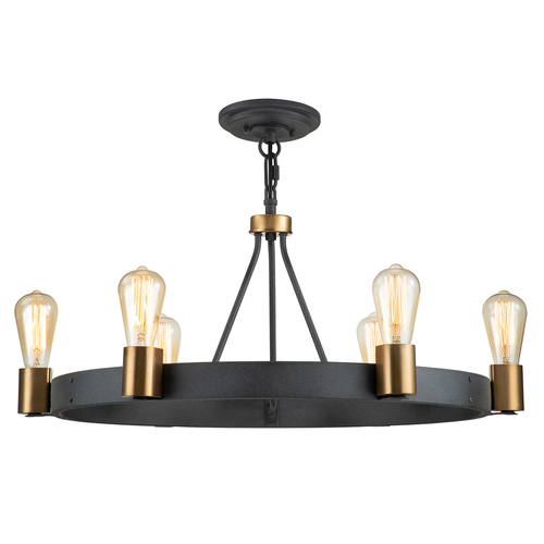 Sprawdź Lampa wisząca lub półplafon Quintiesse SILAS QN-SILAS-6P-DZ 6×E27 maks. 60 W Ø72,3 cm