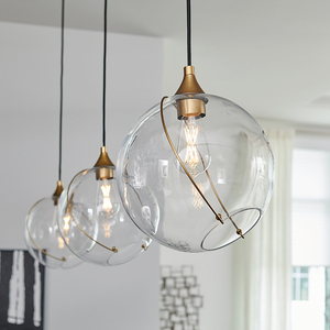 Lampa wisząca Quintiesse Skye QN-SKYE-1P 1×E27 Heritage Brass, Ø27,4 cm small 1