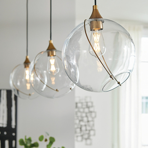 Lampa wisząca Quintiesse Skye QN-SKYE-1P 1×E27 Heritage Brass, Ø27,4 cm small 2