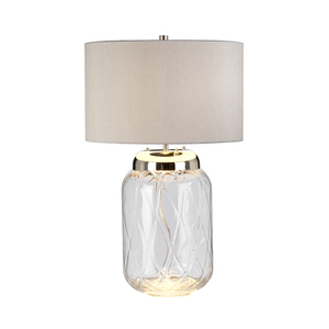 Lampa stołowa Sola - 2 źródła światła - Srebrny abażur Quintiesse small 3