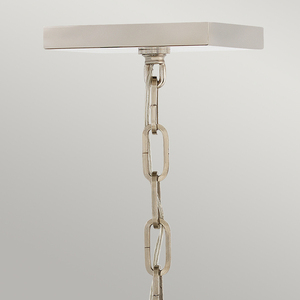 Lampa wisząca/ Półplafon Stinson - 4 źródła światła - Czarna/ Polerowany nikiel Quintiesse small 1