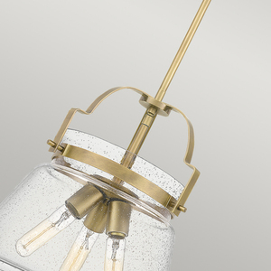 Lampa wisząca Wimberley - 3 źródła światła - Wyblakły mosiądz Quintiesse small 2