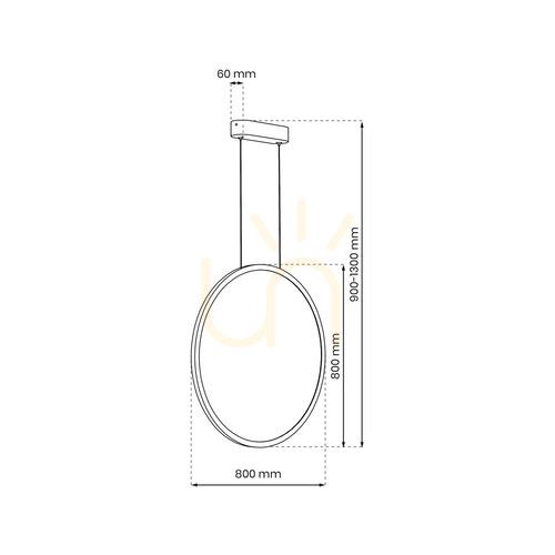 Sprawdź Lampa Wisząca Saturno Gold 46 W Led IP44