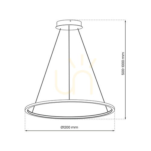 Sprawdź Lampa Wisząca Saturno Gold 65 W Led IP44