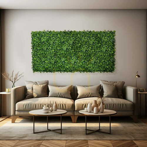 Sprawdź Sztuczna mata roślinna Green Designers Barwinek UV 50 × 50 cm, zielona