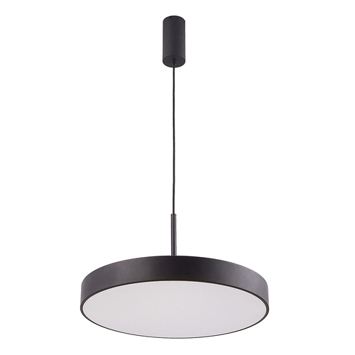 Sprawdź Lampa wisząca Italux Orbital czarna LED 35 W 40 cm 3000 K